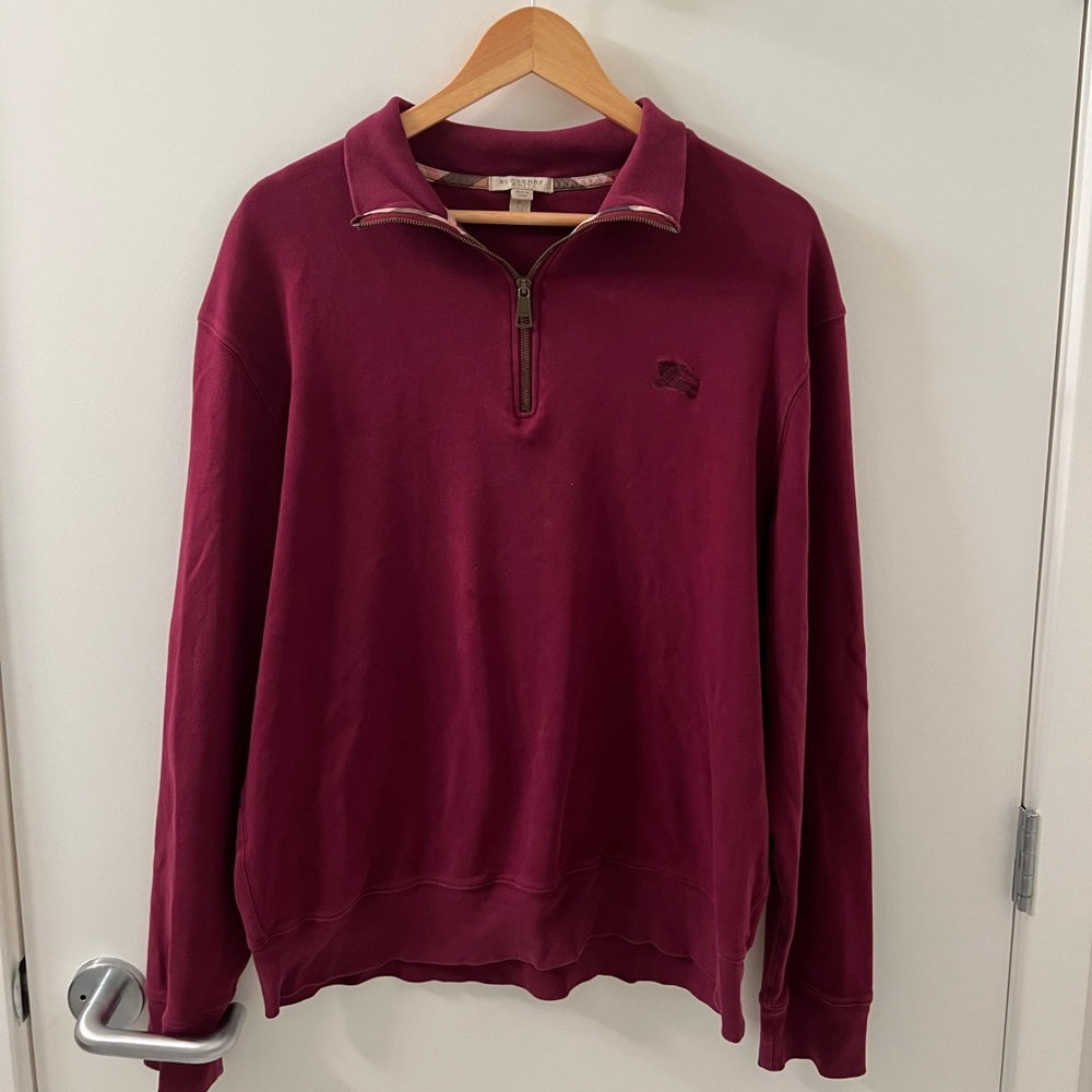 Men’s Burberry Quarter Zip Sweater